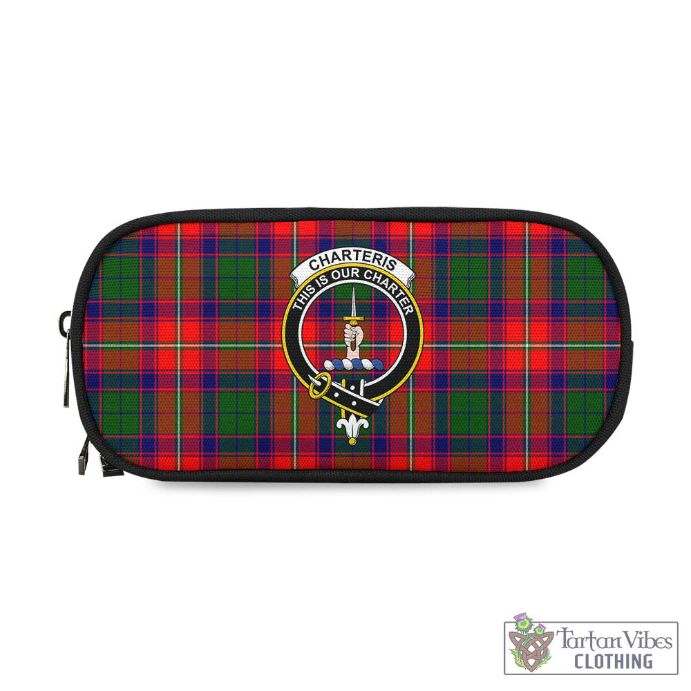 Tartan Vibes Clothing Charteris Tartan Pen and Pencil Case with Family Crest