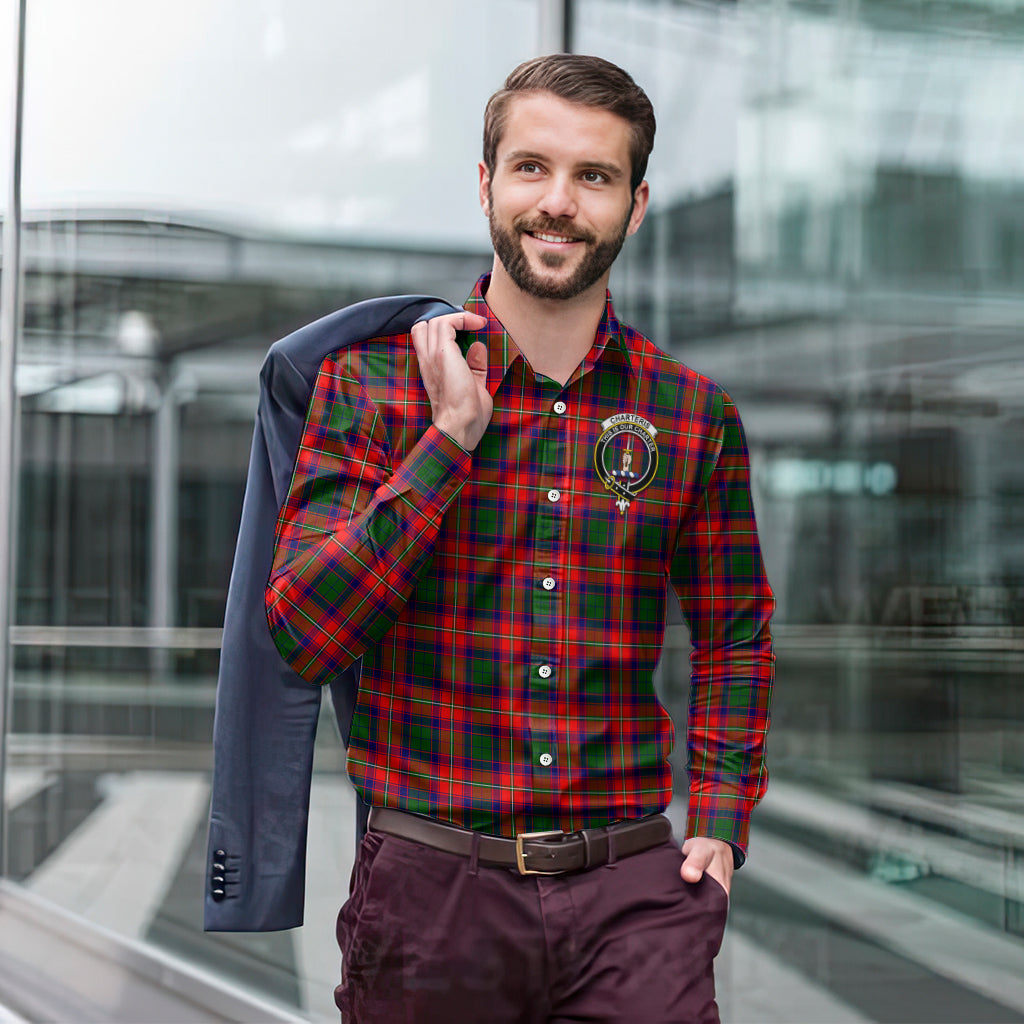 charteris-tartan-long-sleeve-button-up-shirt-with-family-crest