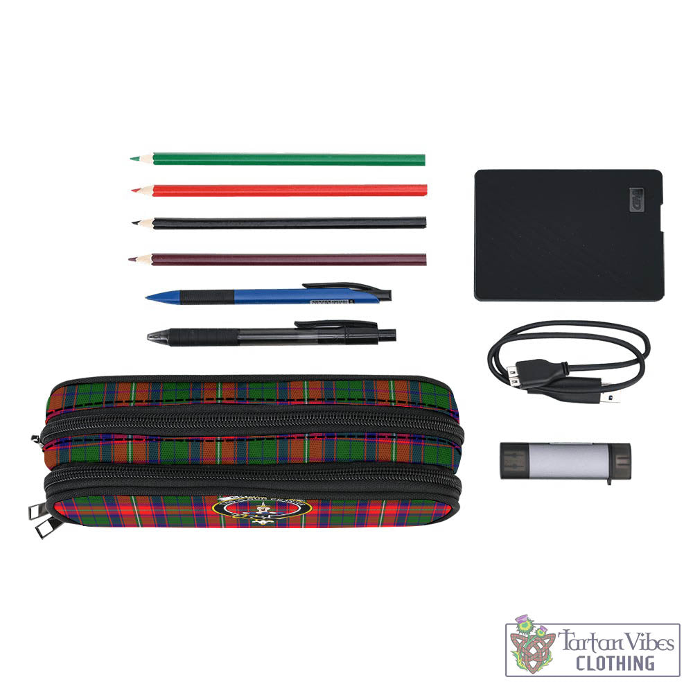 Tartan Vibes Clothing Charteris Tartan Pen and Pencil Case with Family Crest