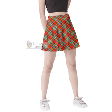 Chattan Tartan Women's Plated Mini Skirt