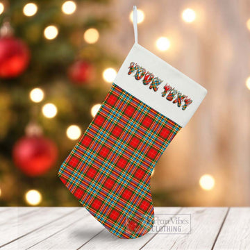 Chattan Tartan Christmas Stocking with Personalized Text