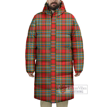 Chattan Tartan Long Down Jacket