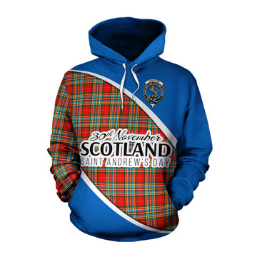 Chattan Family Crest Tartan Cotton Hoodie Celebrate Saint Andrew's Day in Style