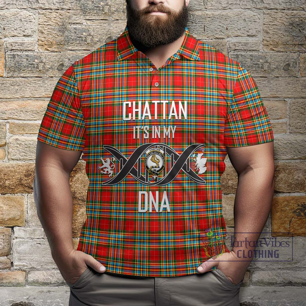 Chattan Tartan Polo Shirt with Family Crest DNA In Me Style Kid - Tartanvibesclothing Shop