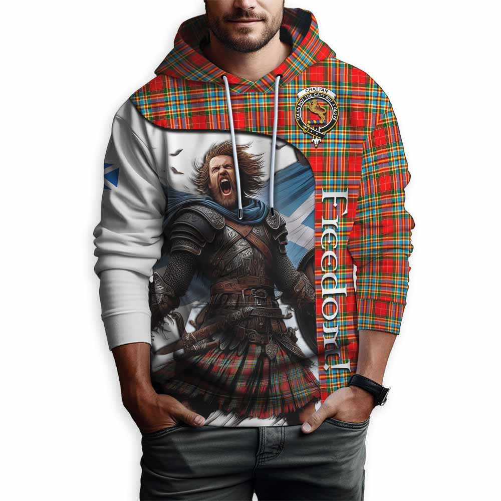 Tartan Vibes Clothing Chattan Crest Tartan Hoodie Inspired by the Freedom of Scottish Warrior