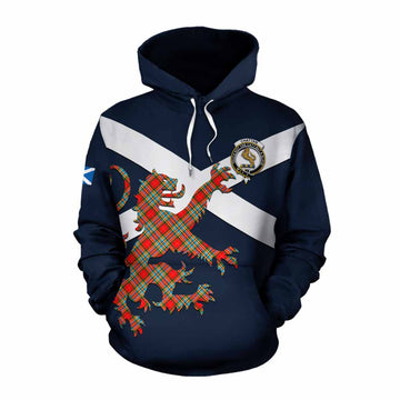 Chattan Tartan Lion Rampant Cotton Hoodie Proudly Display Your Heritage with Alba Gu Brath and Clan Name