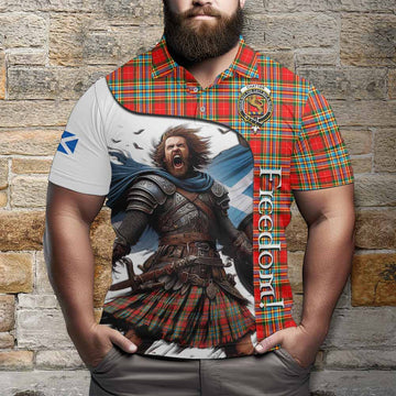 Chattan Crest Tartan Polo Shirt Inspired by the Freedom of Scottish Warrior