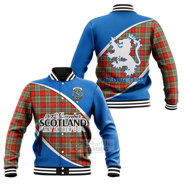 Chattan Family Crest Tartan Baseball Jacket Celebrate Saint Andrew's Day in Style