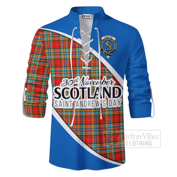 Chattan Family Crest Tartan Ghillie Kilt Shirt Celebrate Saint Andrew's Day in Style