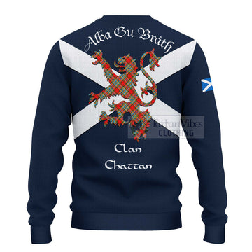 Chattan Tartan Lion Rampant Ugly Sweater Proudly Display Your Heritage with Alba Gu Brath and Clan Name