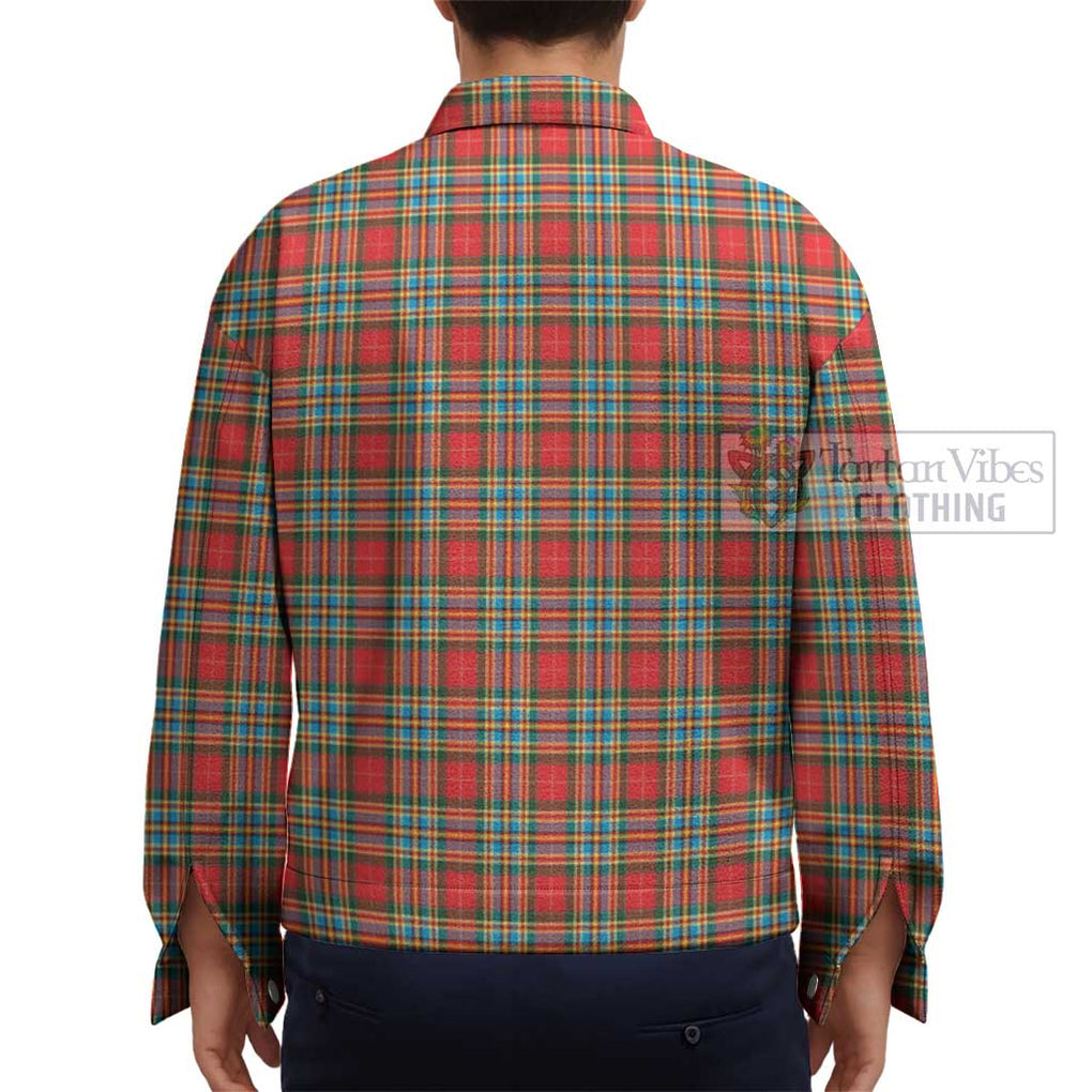 Chattan Tartan Unisex Lapel Cotton Jacket - Tartan Vibes Clothing