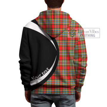 Chattan Tartan Hoodie with Family Crest Circle Style