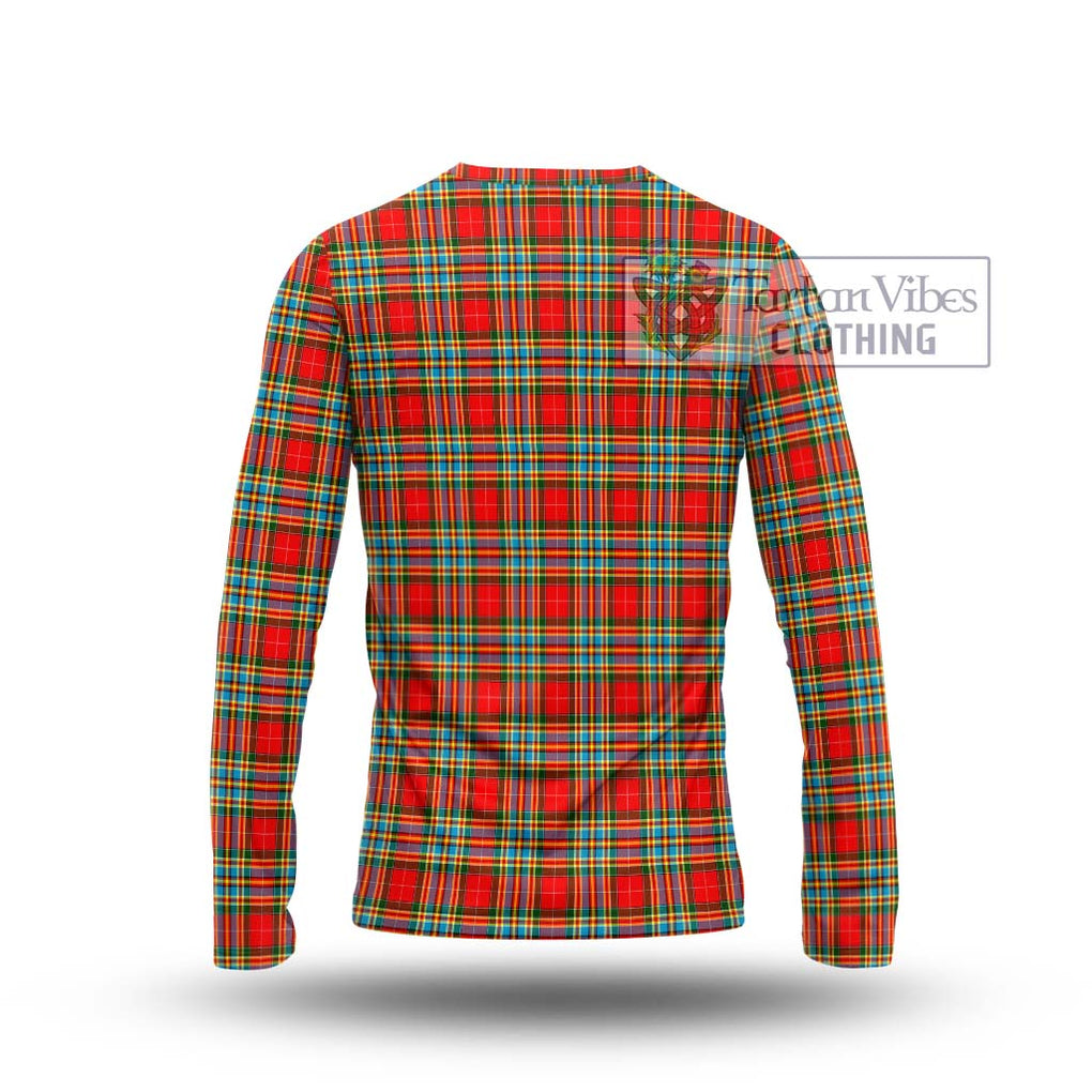 Chattan Tartan Long Sleeve T-Shirt with Family Crest DNA In Me Style - Tartanvibesclothing Shop