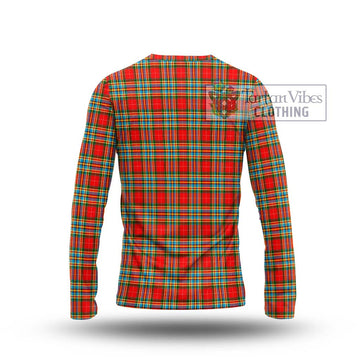 Chattan Tartan Long Sleeve T-Shirt with Family Crest DNA In Me Style