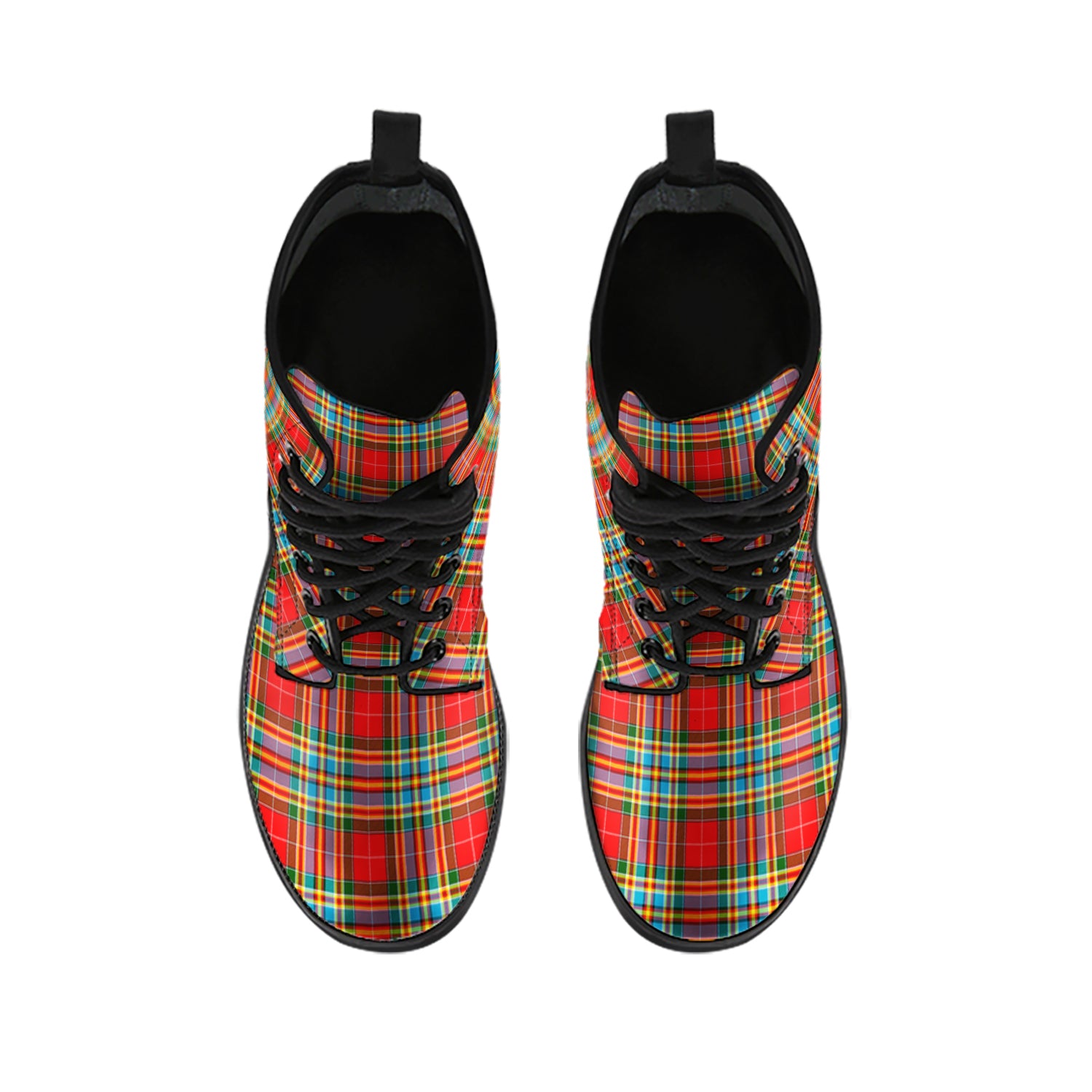 chattan-tartan-leather-boots