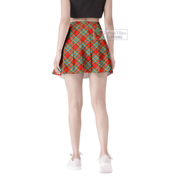 Chattan Tartan Women's Plated Mini Skirt