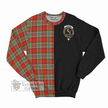 Chattan Tartan Sweatshirt with Family Crest and Half Of Me Style