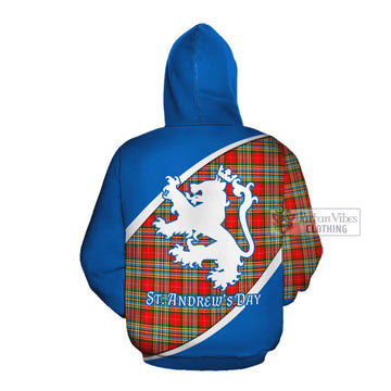 Chattan Family Crest Tartan Cotton Hoodie Celebrate Saint Andrew's Day in Style