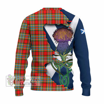 Chattan Tartan Family Crest Knitted Sweater Scottish Thistle Celtic Inspired - Tartan Vibes Clothing