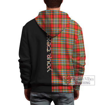 Chattan Tartan Hoodie with Family Crest and Half Of Me Style