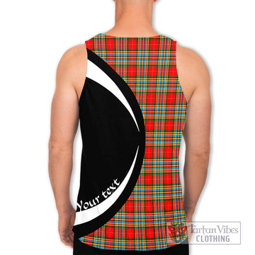 Chattan Tartan Men's Tank Top with Family Crest Circle Style