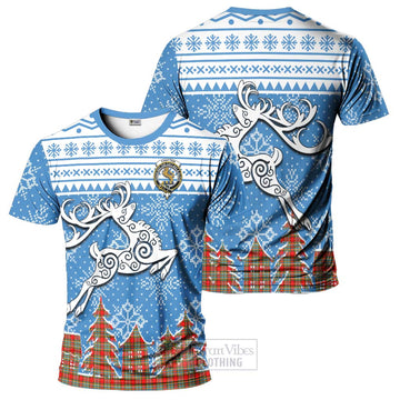 Chattan Clan Christmas T-Shirt Celtic Reindeer Style