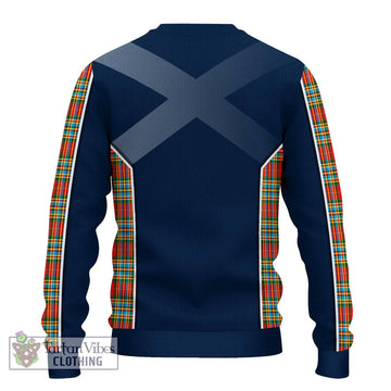 Chattan Tartan Ugly Sweater with Family Crest and Lion Rampant Vibes Sport Style