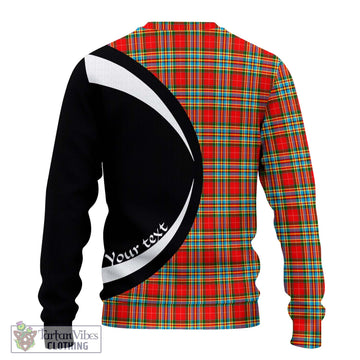 Chattan Tartan Ugly Sweater with Family Crest Circle Style