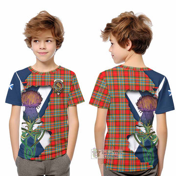 Chattan Tartan Family Crest Kid T-Shirt Scottish Thistle Celtic Inspired - Tartan Vibes Clothing