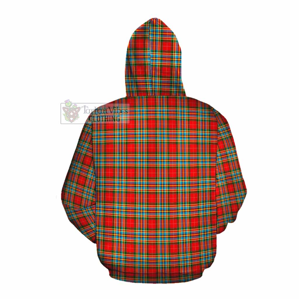 Tartan Vibes Clothing Chattan Tartan Cotton Hoodie with Family Crest DNA In Me Style