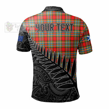 Chattan Crest Tartan Polo Shirt with New Zealand Silver Fern Half Style