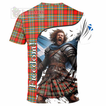 Chattan Crest Tartan T-Shirt Inspired by the Freedom of Scottish Warrior