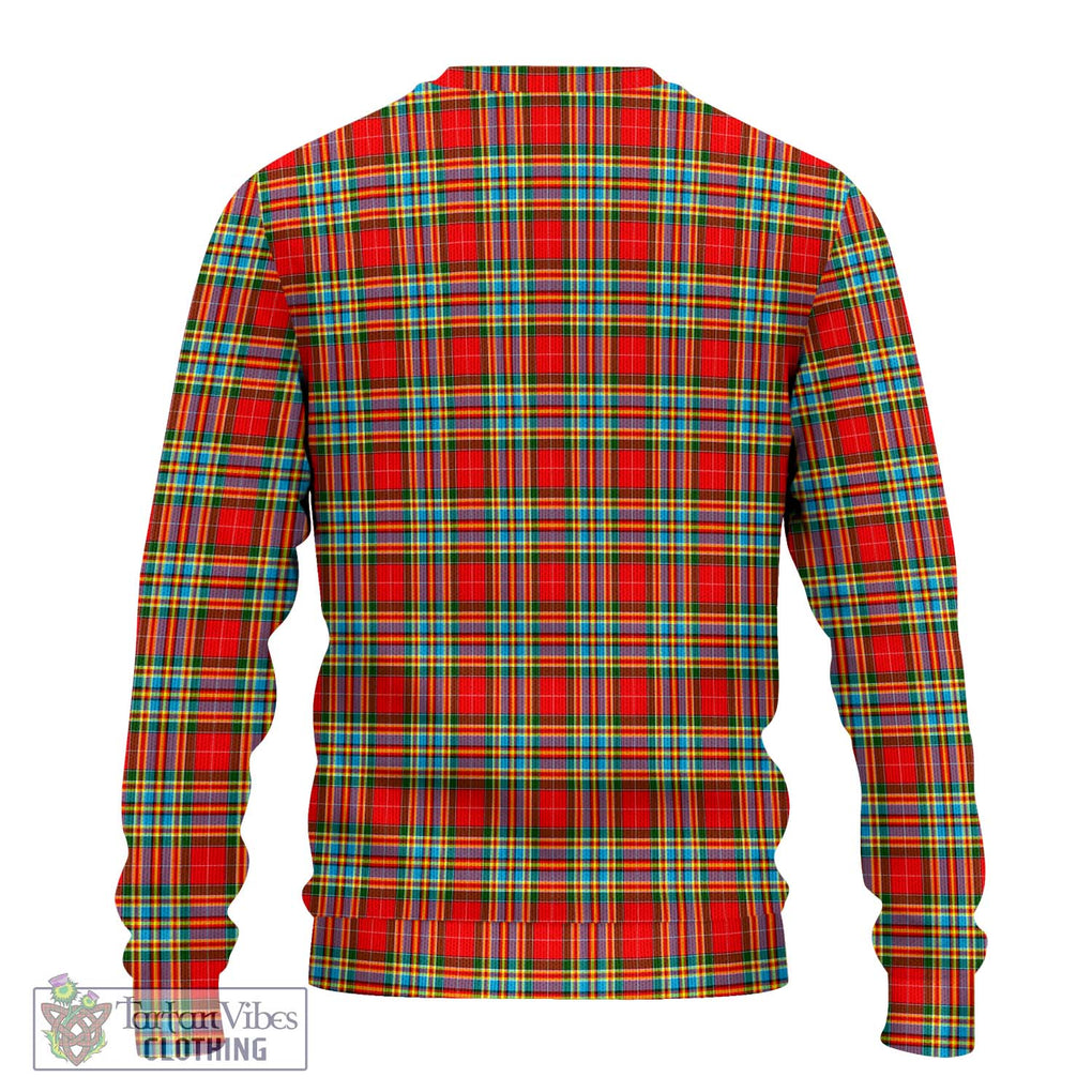 Chattan Tartan Knitted Sweater with Family Crest DNA In Me Style - Tartanvibesclothing Shop