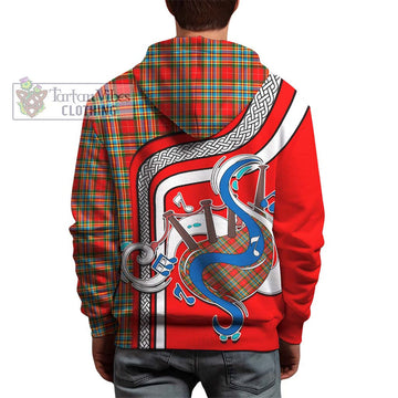 Chattan Tartan Hoodie with Epic Bagpipe Style