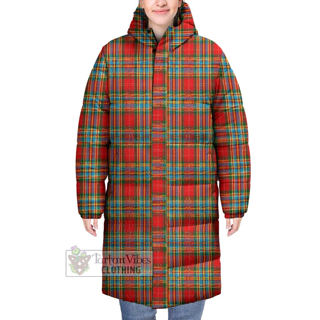 Tartan Vibes Clothing Chattan Tartan Long Down Jacket