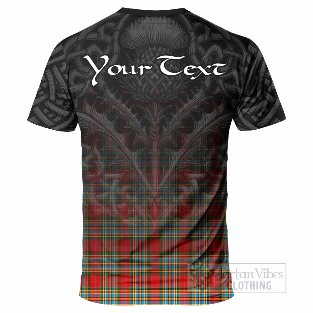 Tartan Vibes Clothing Chattan Tartan T-Shirt with Family Crest Celtic Thistle Vibes