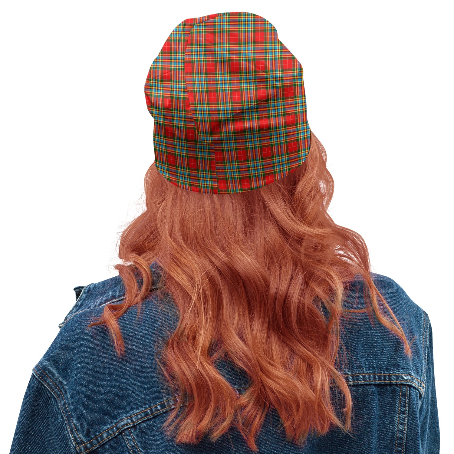 chattan-tartan-beanies-hat-with-family-crest