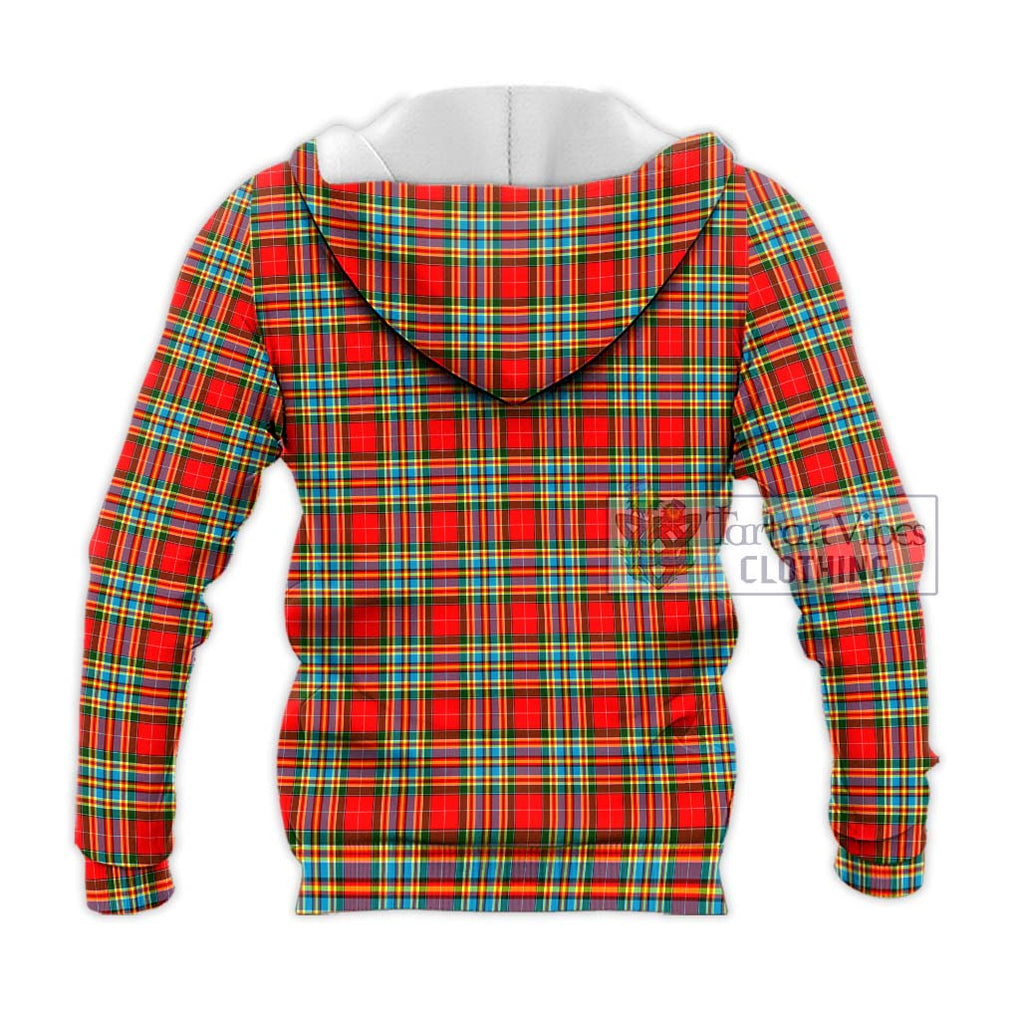 Chattan Tartan Knitted Hoodie with Family Crest DNA In Me Style - Tartanvibesclothing Shop