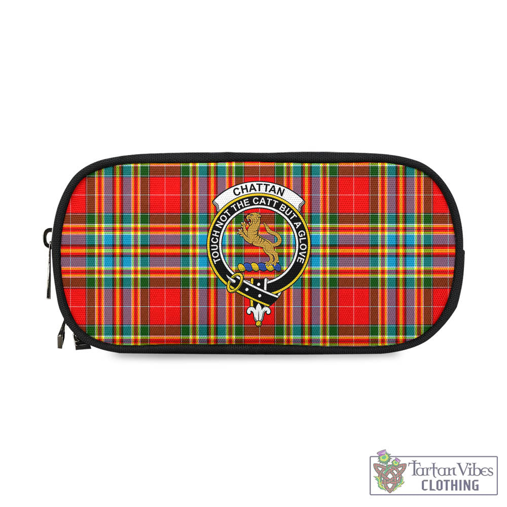 Tartan Vibes Clothing Chattan Tartan Pen and Pencil Case with Family Crest