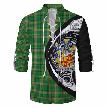 Chatterton Irish Clan Ghillie Kilt Shirt Celtic Circle Style Men - Tartan Vibes Clothing