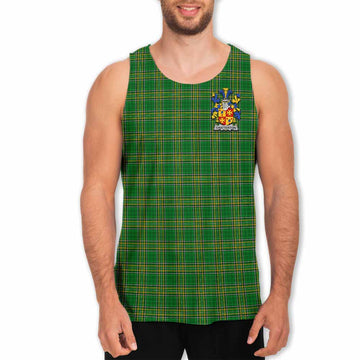 Chatterton Irish Clan Tartan Men's Tank Top with Coat of Arms