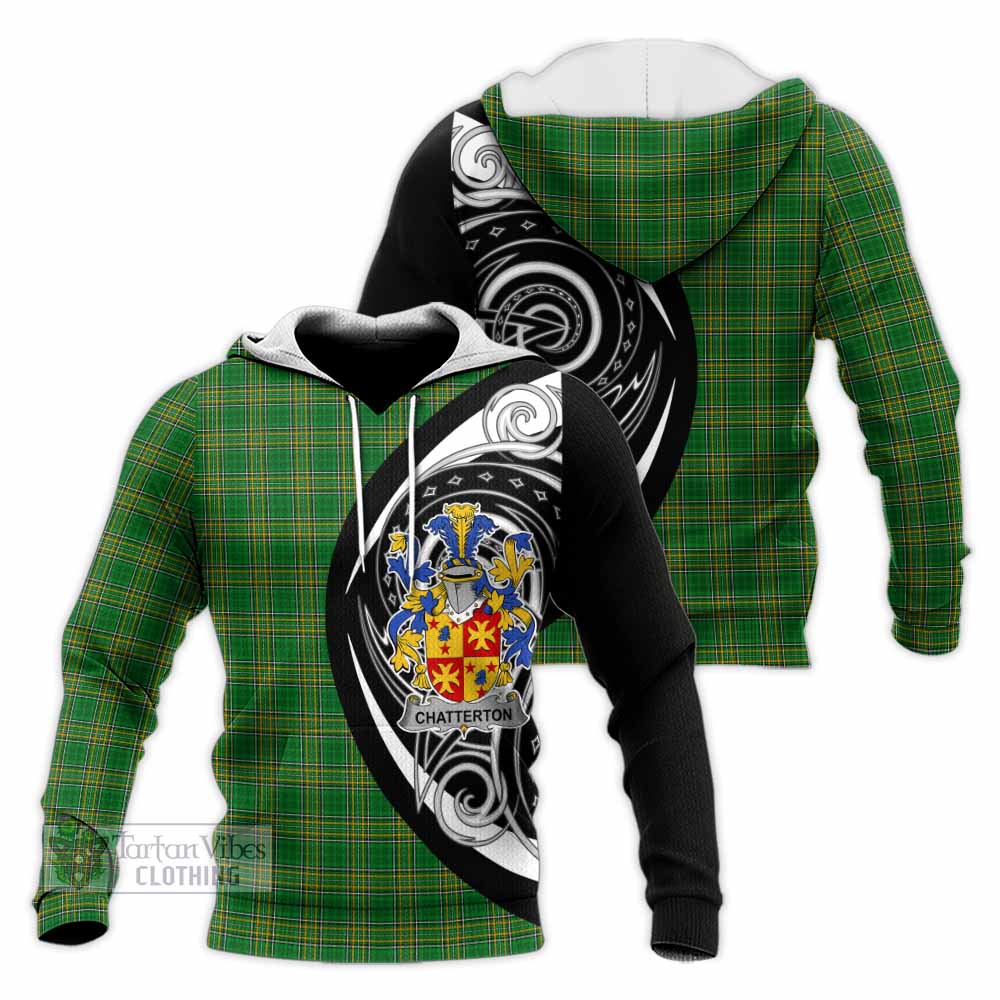 Chatterton Irish Clan Knitted Hoodie Celtic Circle Style - Tartan Vibes Clothing