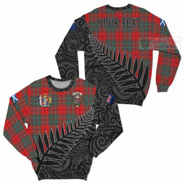 Cheyne Crest Tartan Sweatshirt with New Zealand Silver Fern Half Style