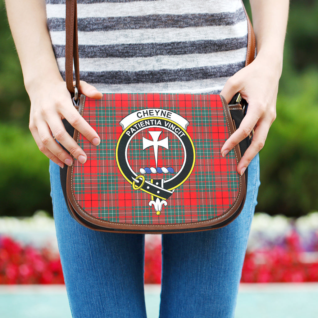 Cheyne Tartan Saddle Bag with Family Crest One Size - Tartan Vibes Clothing