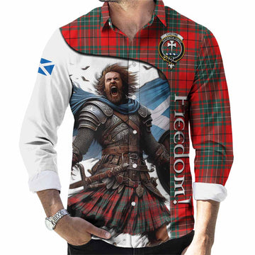 Cheyne Crest Tartan Long Sleeve Button Shirt Inspired by the Freedom of Scottish Warrior