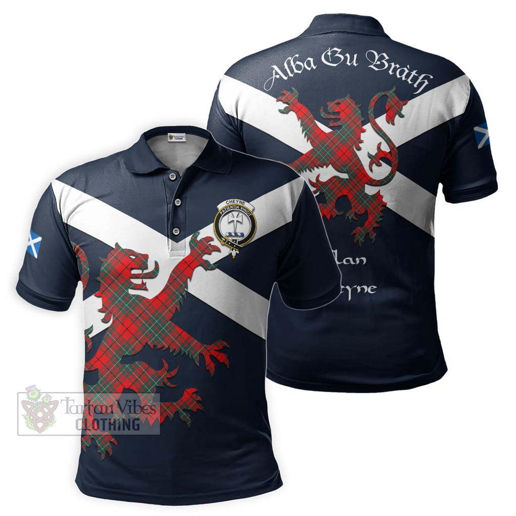 Tartan Vibes Clothing Cheyne Tartan Lion Rampant Polo Shirt – Proudly Display Your Heritage with Alba Gu Brath and Clan Name