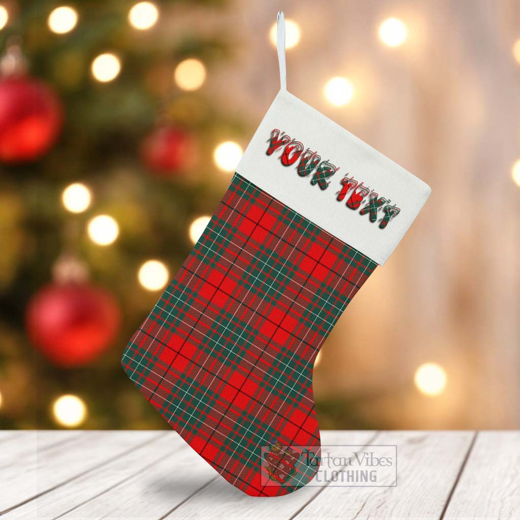 Tartan Vibes Clothing Cheyne Tartan Christmas Stocking with Personalized Text