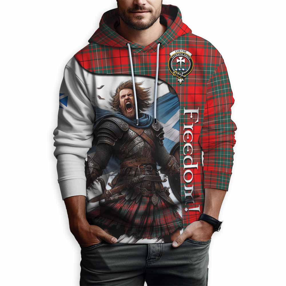 Tartan Vibes Clothing Cheyne Crest Tartan Hoodie Inspired by the Freedom of Scottish Warrior