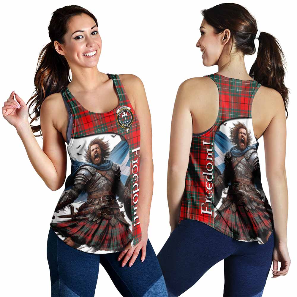 Tartan Vibes Clothing Cheyne Crest Tartan Women's Racerback Tanks Inspired by the Freedom of Scottish Warrior