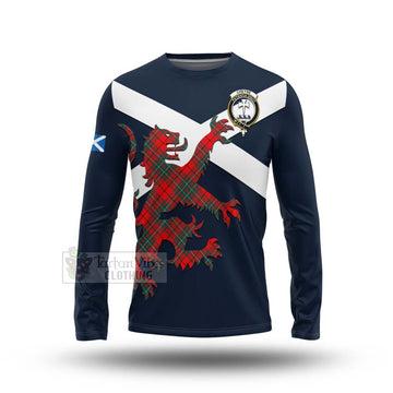 Cheyne Tartan Lion Rampant Long Sleeve T-Shirt  Proudly Display Your Heritage with Alba Gu Brath and Clan Name